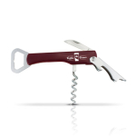 Sacacorchos personalizados con abrebotellas para regalar Chef color burdeos