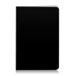 Cuaderno personalizado de colores llamativos A5 hojas lisas University color negro
