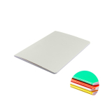 Cuaderno de cartón de colores con lomo cosido A6 hojas lisas color blanco