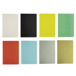 Cuaderno de cartón de colores con lomo cosido A6 hojas lisas vista 6