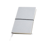 Libreta de piel reciclada y elástico horizontal A5 hojas punteadas vista 1