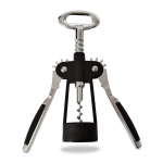 Set de vino de acero inoxidable con 3 partes y cuatro funciones color negro