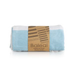 Toalla de playa de algodón y poliéster 90x180cm de 180 g/m2 color turquesa