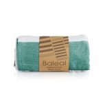 Toalla de playa de algodón y poliéster 90x180cm de 180 g/m2 color verde oscuro vista de impresión