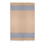 Toalla de playa promocional de algodón de 100x180cm ligera 220 g/m2 color azul marino