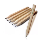 Lápiz carboncillo tamaño mini con cuerpo de madera clara