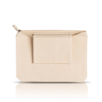 Bolsito de algodón con gran espacio y bolsillo interior 310 g/m2 color beige