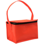 Bolsa térmica clásica con espacio para seis latas 80 g/m2 color rojo
