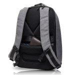 Mochila antirrobo de nylon para PC con bolsillo trasero 15,6'' color gris oscuro