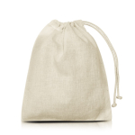 Bolsa de algodón de amplio tamaño para el día a día 110 g/m2 color beige
