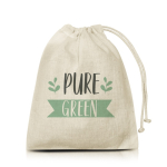 Bolsa de algodón de amplio tamaño para el día a día 110 g/m2 color beige