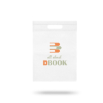 Bolsa pequeña de non-woven de colores con asa hueca 80 g/m2 color blanco vista de impresión