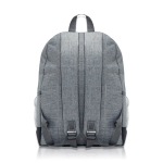 Mochilas con logo de poliéster con base de color para portátil 13'' vista con logo impreso