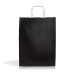 Bolsa de papel kraft en varios colores con asas 90 g/m2 color negro vista 11