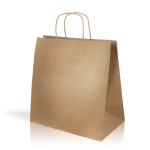 Bolsa ecológica con logo, papel kraft ideal para regalos 115 g/m2 color natural