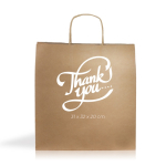 Bolsa ecológica con logo, papel kraft ideal para regalos 115 g/m2 color natural