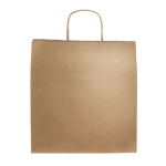 Bolsa ecológica con logo, papel kraft ideal para regalos 115 g/m2 color natural vista de impresión