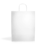 Bolsa ecológica de papel kraft para cualquier uso 100 g/m2 color blanco