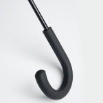 Paraguas automático de poliéster en carbono y mango de goma Ø103 color negro vista de impresión