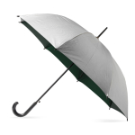 Paraguas automático de poliéster 190T con exterior plateado Ø102 color verde oscuro