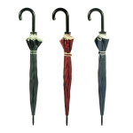 Paraguas automático con mango de madera y 16 paneles Ø120