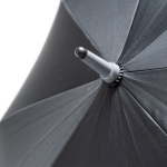 Paraguas personalizados pongee 190T elegantes detalles a color Ø122 color gris claro
