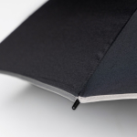 Paraguas personalizados pongee 190T elegantes detalles a color Ø122 color gris claro