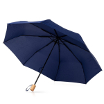 Paraguas manual de pongee y metal con funda y 8 paneles Ø97 color azul marino