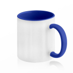Taza de cerámica en varias opciones bicolor de 325ml color azul real