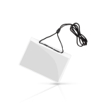 Identificador con cuerda ajustable para colgar 10.3x6.6cm vista 3