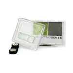 Identificador acrílico con imán con papel a 1 cara 4.9x3.5cm color transparente