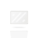 Identificador acrílico con imán con papel a 1 cara 4.9x3.5cm color transparente