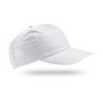 Gorra de algodón y poliéster con cierre de velcro 125 g/m2