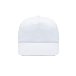 Gorra de poliéster y algodón en distintos colores 125 g/m2 color blanco vista 1