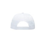 Gorra de poliéster y algodón en distintos colores 125 g/m2 color blanco vista 2