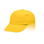 Gorra de poliéster y algodón en distintos colores 125 g/m2 color amarillo