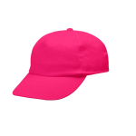Gorra de poliéster y algodón en distintos colores 125 g/m2 color rosa