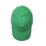 Gorra de algodón peinado con detalle a color en la visera 255 g/m2 color verde