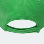 Gorra de algodón peinado con detalle a color en la visera 255 g/m2 color verde