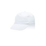 Gorra de poliéster infantil de 5 paneles ideal para fiestas 125 g/m2 color blanco