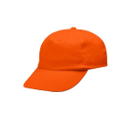 Gorra de poliéster infantil de 5 paneles ideal para fiestas 125 g/m2 color naranja