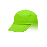 Gorra de poliéster infantil de 5 paneles ideal para fiestas 125 g/m2 color verde claro