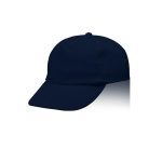 Gorra de poliéster infantil de 5 paneles ideal para fiestas 125 g/m2 color azul marino