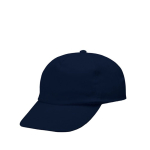 Gorra de poliéster infantil de 5 paneles ideal para fiestas 125 g/m2 color azul marino vista de impresión