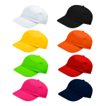Gorra de poliéster infantil de 5 paneles ideal para fiestas 125 g/m2 vista con varios colores