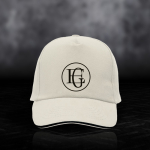 Gorra de sarga de algodón con cierre de metal ajustable 160 g/m2 color beige