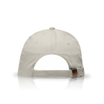 Gorra de sarga de algodón con cierre de metal ajustable 160 g/m2 color beige