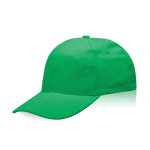 Gorra de algodón con cierre de hebilla metálico 255 g/m2 color verde