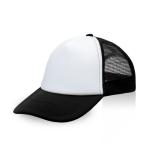 Gorra promocional estilo trucker para impresión a todo color MidTown color negro vista 11