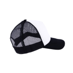 Gorra adulto con malla trasera transpirable y panel frontal 370 g/m2 color negro vista 1